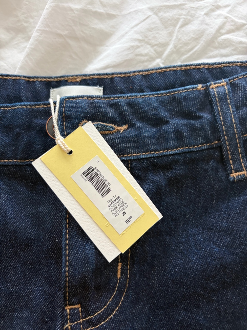 Aritzia Dark Blue Carriage Denim Short Shorts - Picture 3 of 3